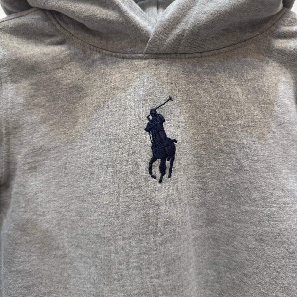 Polo by Ralph Lauren Gray Hooded Dress, size M (8-10). GUC. - Picture 3 of 5